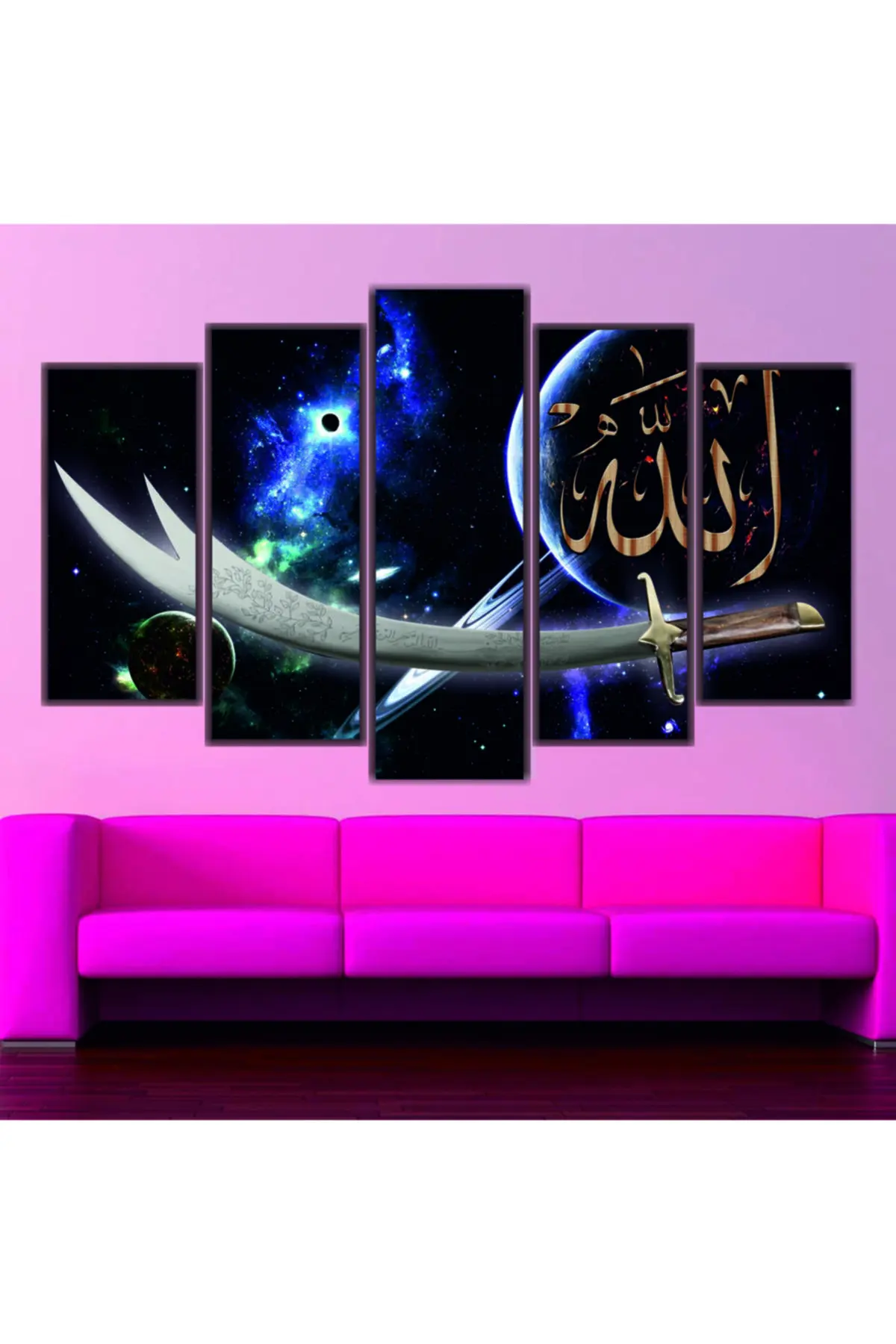 DOLBOVI religious visual 5 piece gift canvas wall table