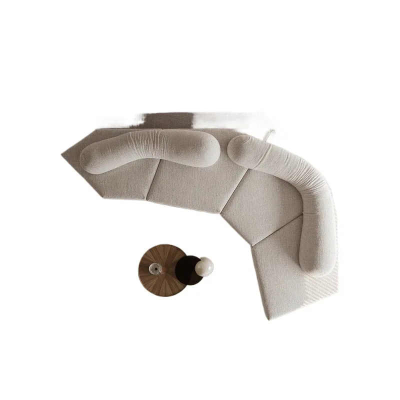 Original rock sofa special-shaped module combination designer large flat-floor villa hotel lobby leisure reception fabric