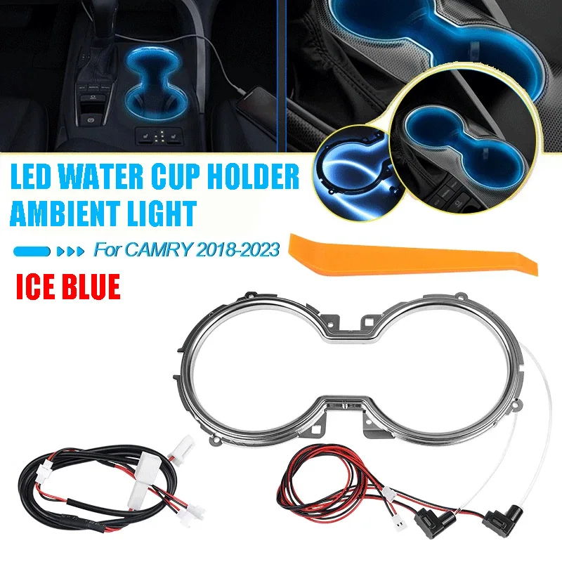 

12V Car LED Cup Bracket Ambient Light For Toyota Camry 2018 2018 2019 2020 2021 2022 2023 Car Interior Light Accessories