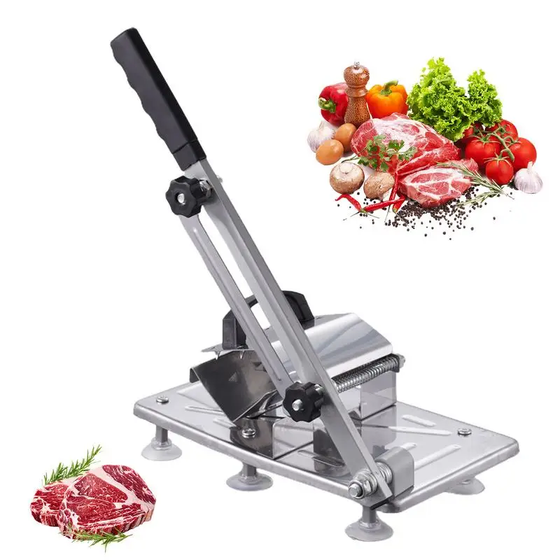 Manual Meat Slicer Meat Slicer Machine Stainless Steel Meat Cutter Food Slicing Machine Beef And Mutton Roll Meat Cleavers For