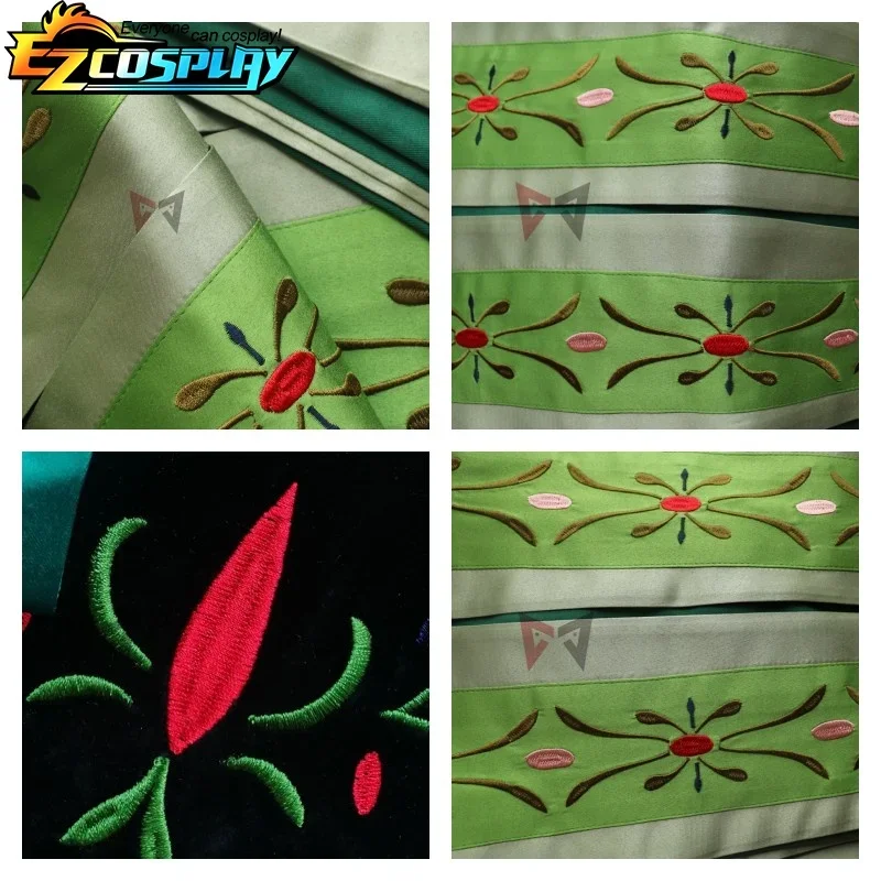 فستان الأميرة آنا للسيدات، زي الهالوين وعيد الميلاد، فستان تنكرية للتتويج