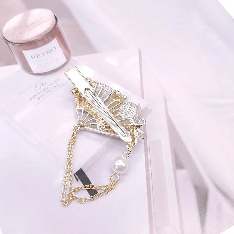 

Fashionable retro ink-wash camellia hairpins for women, high-end and versatile hair clips and accessories