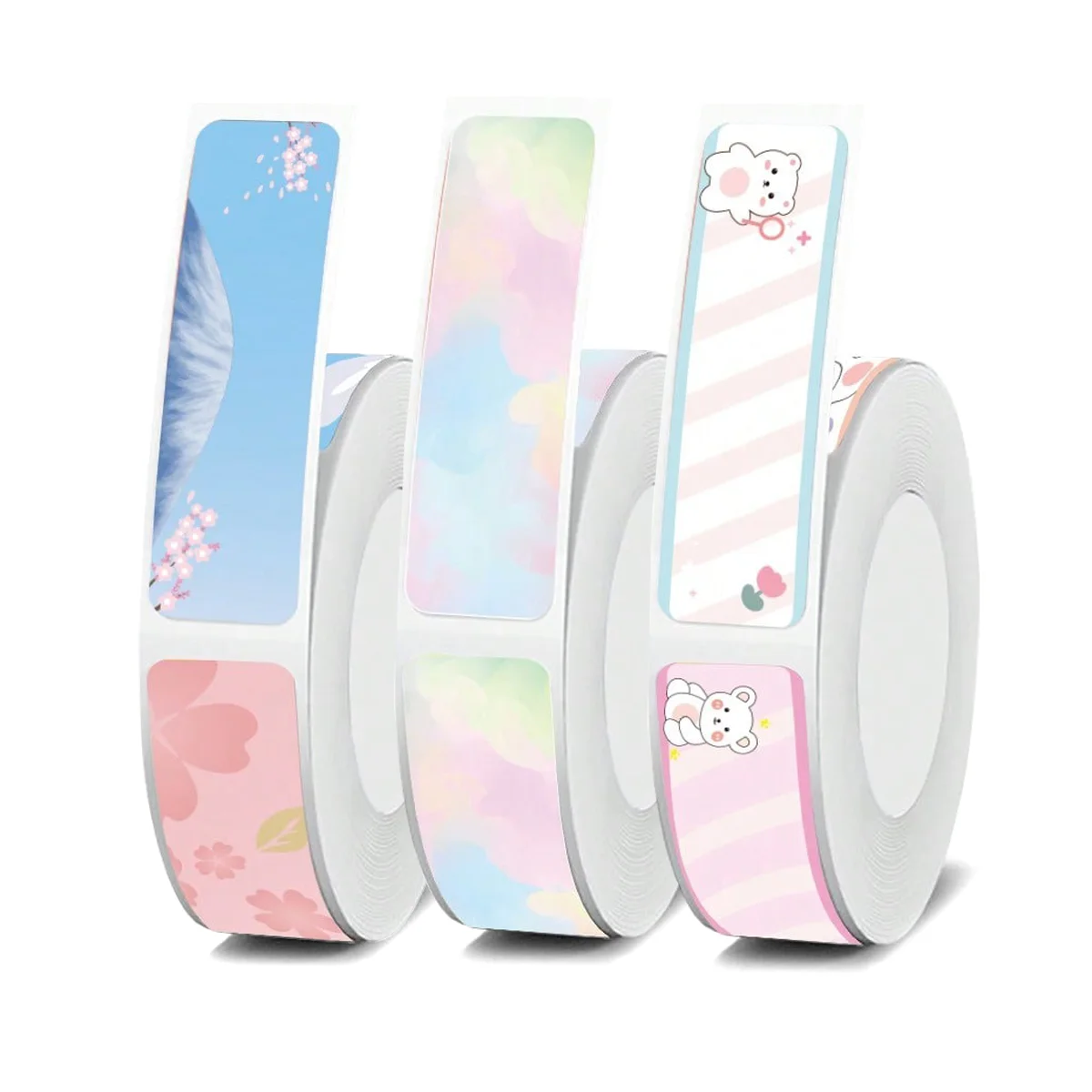 

150pcs Waterproof Blank Self Adhesive Assorted Stickers Removable 12x40mm Label Stickers Name Tag Bottle File Document