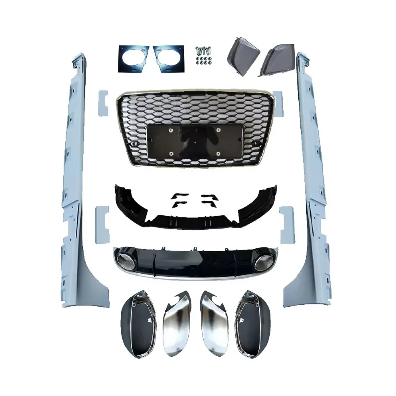 

Car Accessories Car Accessories Assembly A7 11-14 Upgrade 16-18 RS7 Bumper Spoiler Grille Auto Body Kit Car Parts For With Lamp