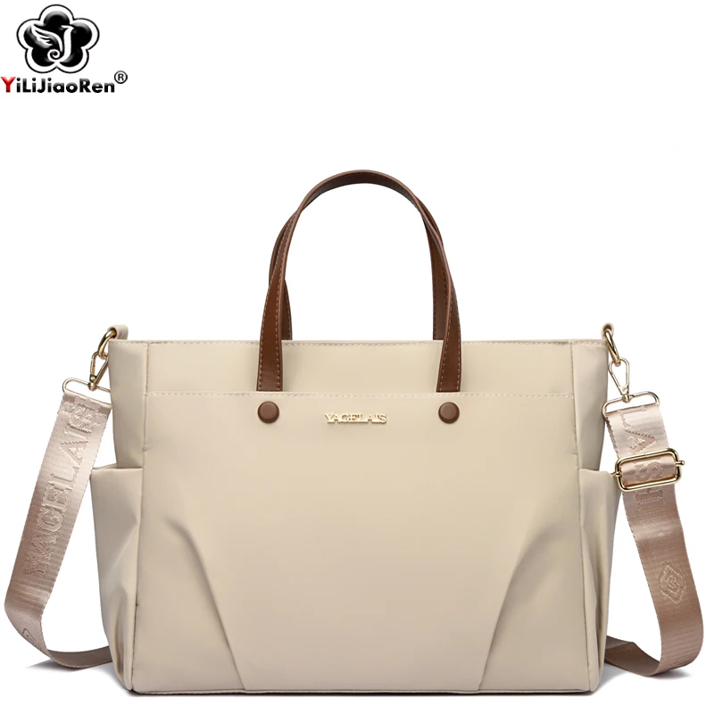 

Модные сумки, женские сумки-тоут, водонепроницаемые нейлоновые сумки на плечо, дизайнерская сумка большой вместимости, женская сумка через плечо для покупок