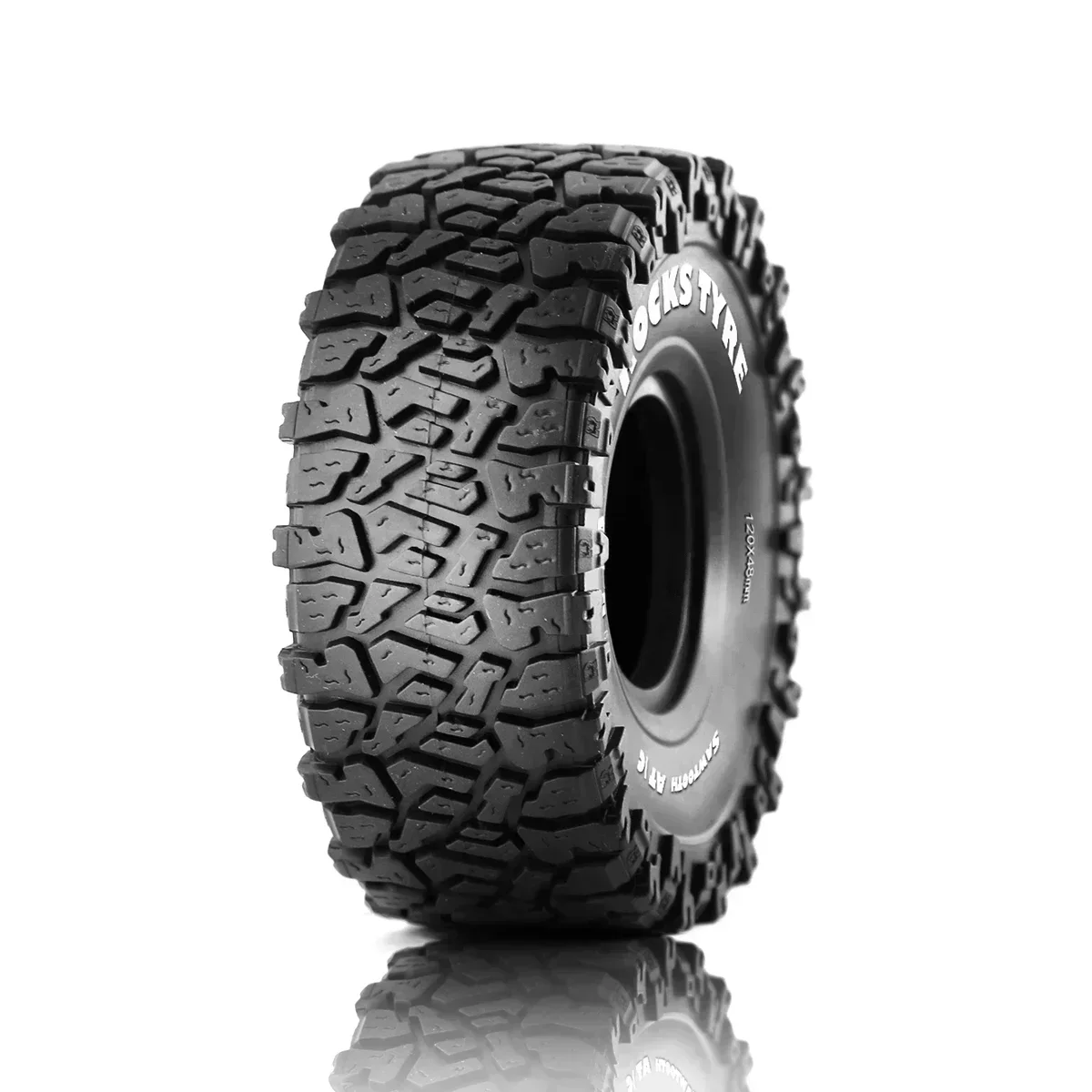 4PCS Pneus de Borracha de 120MM 1.9\" para Carro RC Crawler 1:10 Axial SCX10 90046 AXI03007 TRX4 Redcat Gen8