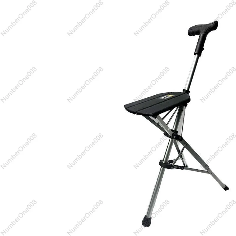 

Folding cane chair for the elderly Non-slip dual-purpose with stool for the elderly Folding cane chair for the elderly Portable