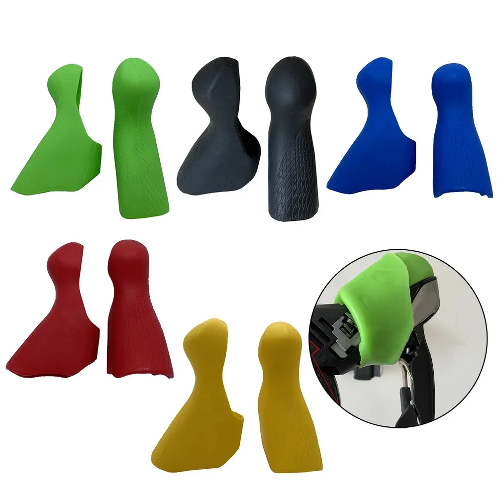 

2×Bike Brake Lever Hoods For Shimano- St-5700 105 Gear Shift Lever Cover Silicone Road Bike Shifter Bike Gear Shift Lever Covers