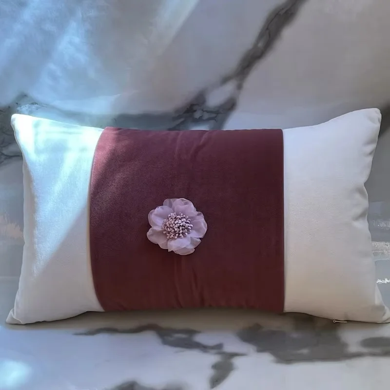 Green Ivory Pillows Luxury Patchwork Cushion Case 30x50 Decorative Pillow Cover For Sofa Chair Bedding Modern Home Decorations