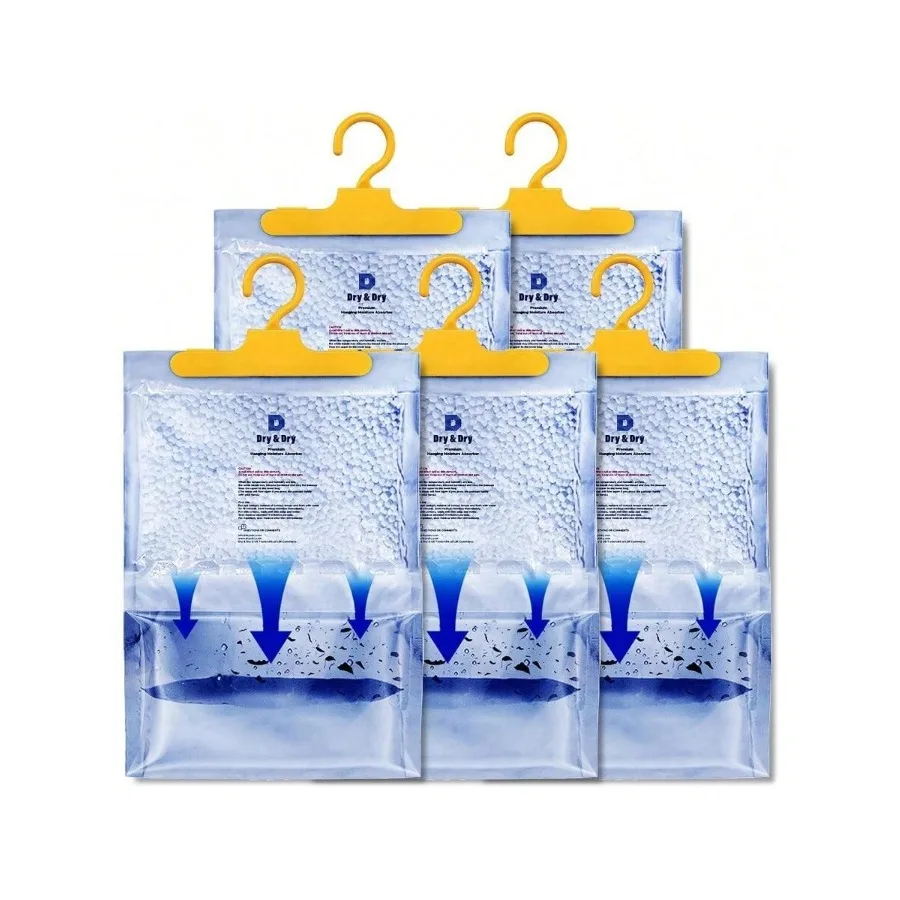 

AWYY5 Pack[14 OZ] Premium Moisture Absorbers For Home Basement And Bedroom - Small Dehumidifiers