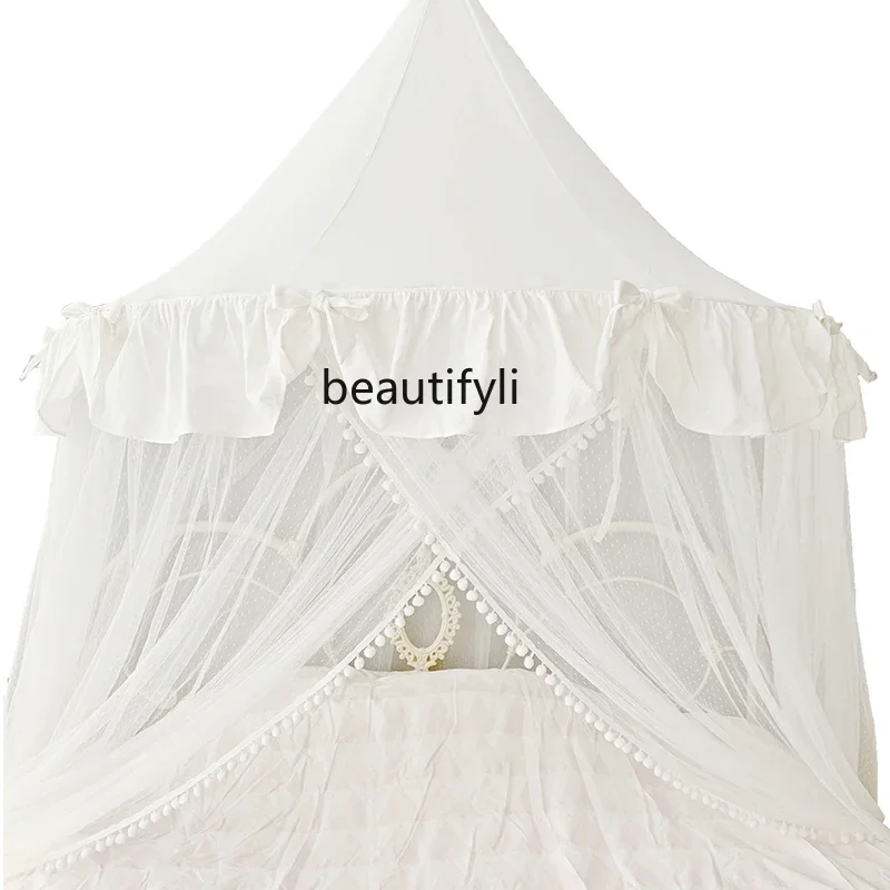 

Children's room mosquito net princess wind ins dome hanging net household girl 1.5m 1.8 meters, foldable free installation