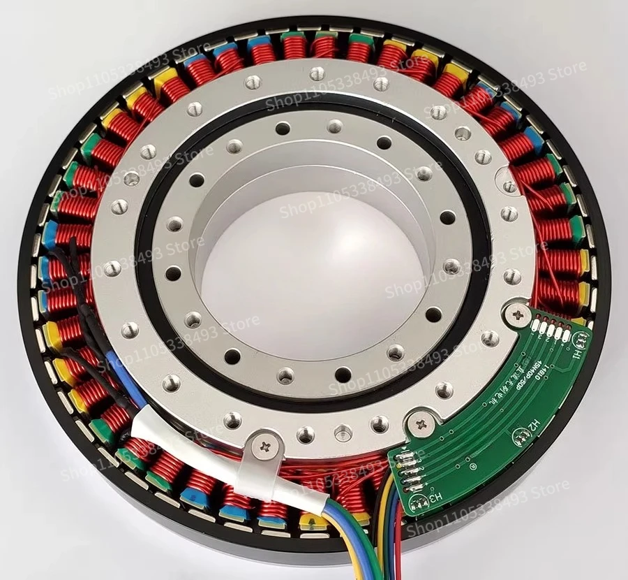 For 14810 Large Hollow Shaft Hollow 5Nm Ultra-low Speed Disc Type DC Brushless Motor Flat and Thin Motor