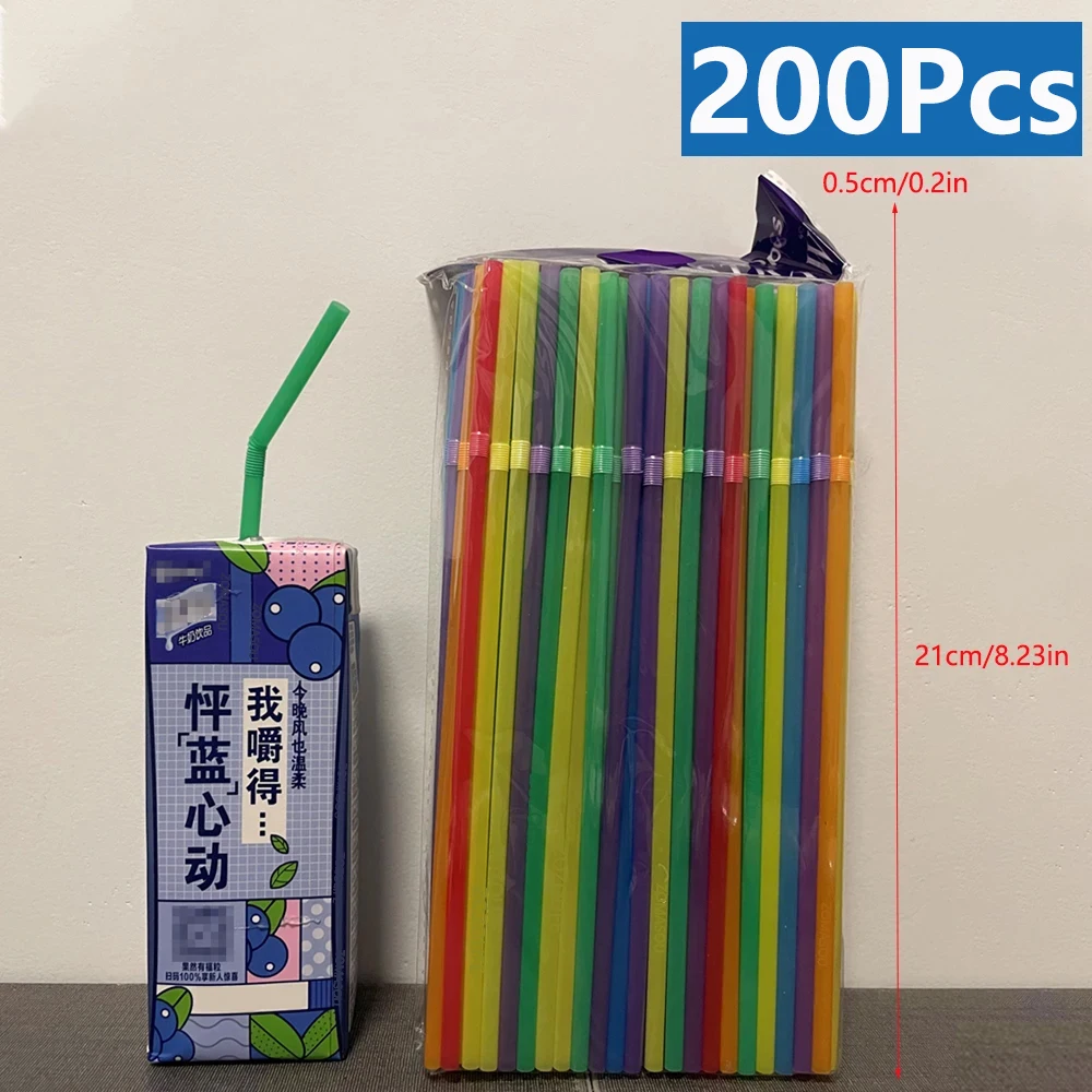 50-3000 Stuks Kleurrijke Rietjes Drank Stro Bar Bruiloft Keuken Accessoires Pajitas Sap Cocktail Stro Groothandel