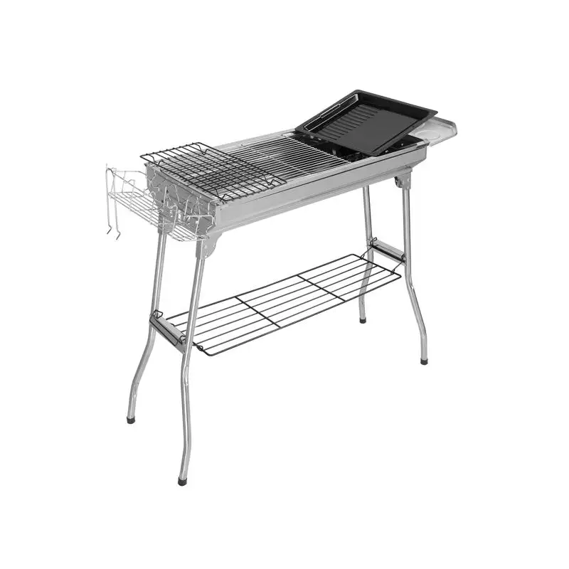 

Portable Stainless Steel BBQ Grill for Outdoor Cooking, Compact & Lightweight Design, Perfect for Camping, Tailgating, and