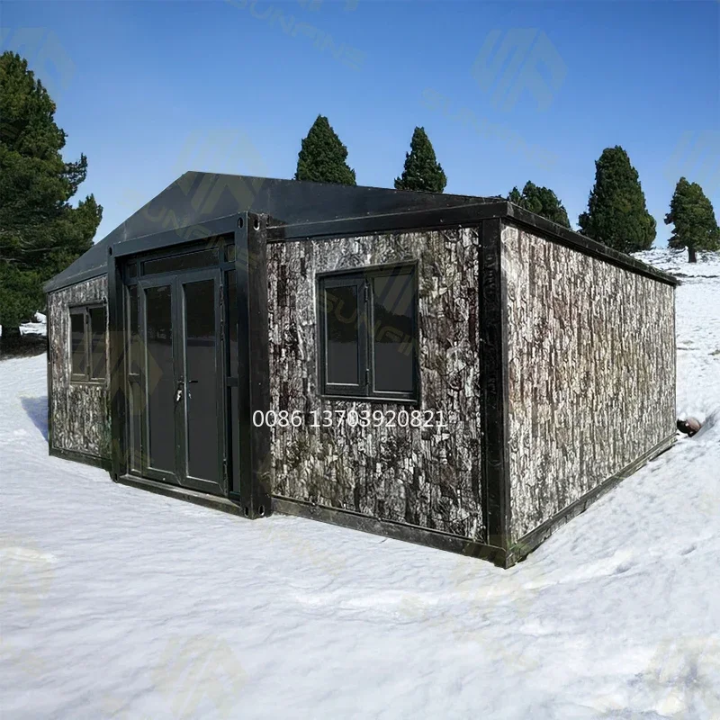 20FT Prefabricated Expandable Portable Container House Granny Flat Tiny Cabin Capsule Home for Living Office Use