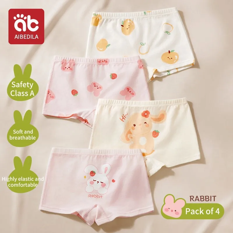 AIBEDILA Child Girl Panties for Girls Kids Panty Soft Healthy Underpants Breathable Briefs for Baby Girl Infant Underwear  3pcs