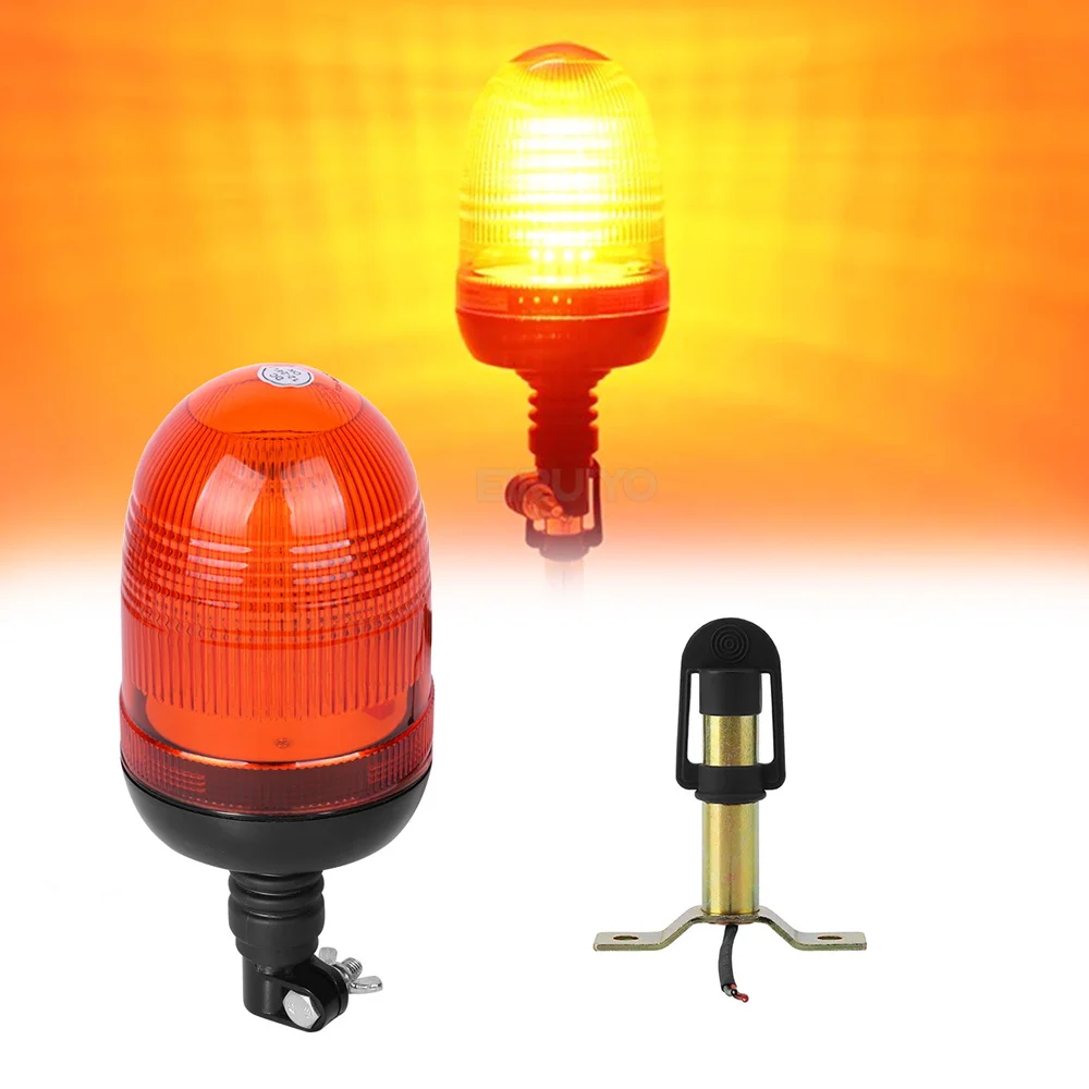 

80 LED Rotating Warning Light for John Deere Tractor Truck Flashing Amber Flexible Emergency Strobe Lamp Beacon Forestry Agco