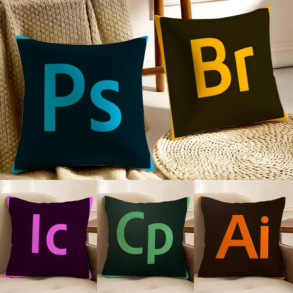 software professional A-A-Adobe CC Cushion Cover Pillowcase 