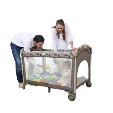 New Style Baby Play Playard Playpen Cot With Changing Table