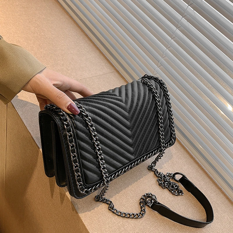 Brand Designer Chain Shoulder Crossbody Bags Women Handbag and Purses 2023 New Trendy Messenger Bags Clutch Bags High Quality