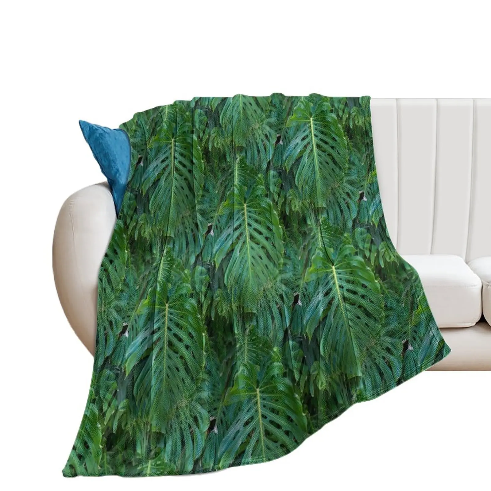 

Monstera party Throw Blanket Decorative Sofa Hair Blankets