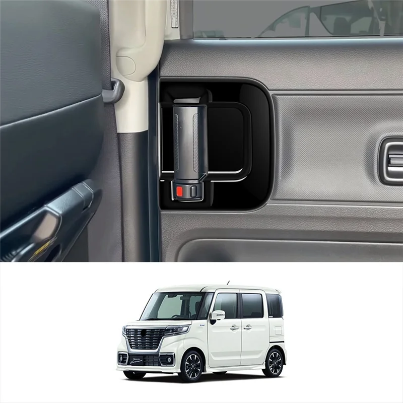 A19Q-Auto Midden Deur Binnenhandvat Frame Trim Sticker Voor Suzuki SPACIA Custom MK04 2017-2024 Auto Accessoires