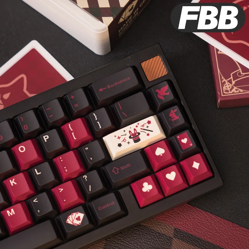 

FBB колпачки для клавиш Magic PBT Cross Axis механическая клавиатура колпачок для ключей персонализированный аксессуар «сделай сам» для игрового офиса толщиной 1,7 мм