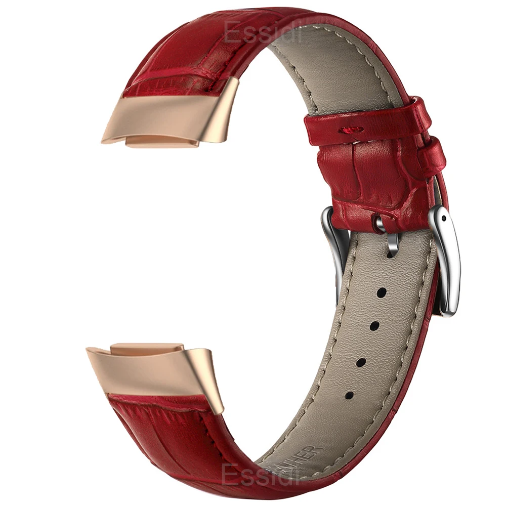 Essidi Wholesale Price Leather Band For Fitbit Charge 6 5 4 3 2 Watch Wrist Strap Loop For Fitbit Charge 3 4 SE Bracelet Correa