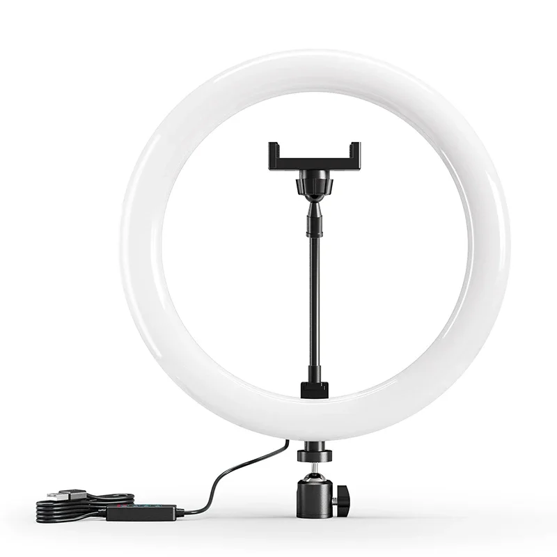 10 inch LED Ring light Photography Lighting Phone Ringlight With Tripod Stand USB Round Fill Lamp for Youtube TikTok Video Live