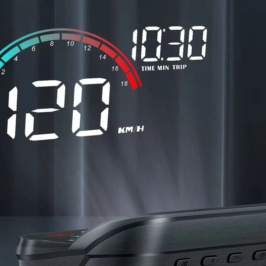 

GPS M22 Проекционный дисплей на лобовое стекло (HUD) для автомобиля, умный цифровой измеритель скорости в км/ч, универсальный проектор на лобовое стекло, Plug&Play
