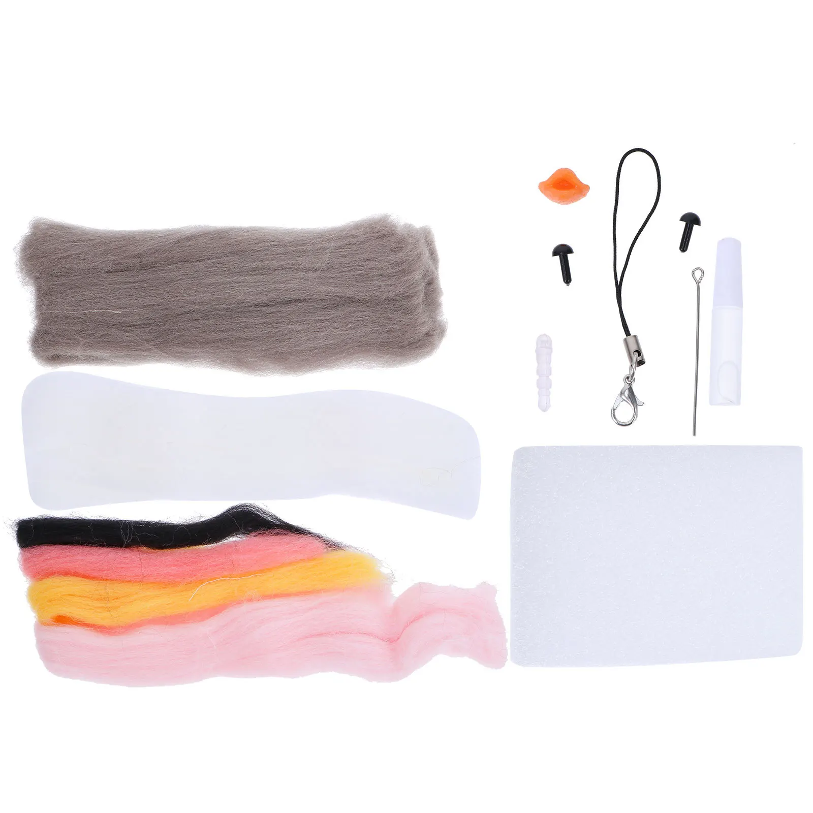 

1 комплект, набор для валяния с иглой пингвина, принадлежности для рукоделия из шерсти, мини-украшение ручной работы, креативный художественный набор для валяния, принадлежности для рукоделия «сделай сам»