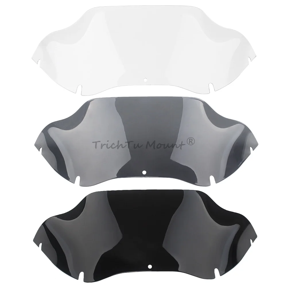 زجاج أمامي منحرف للرياح للدراجات النارية مقاس 9.5 بوصة لدراجة Harley Touring Road Glide مخصص CVO Ultra FLTR FLTRU 1998-2013