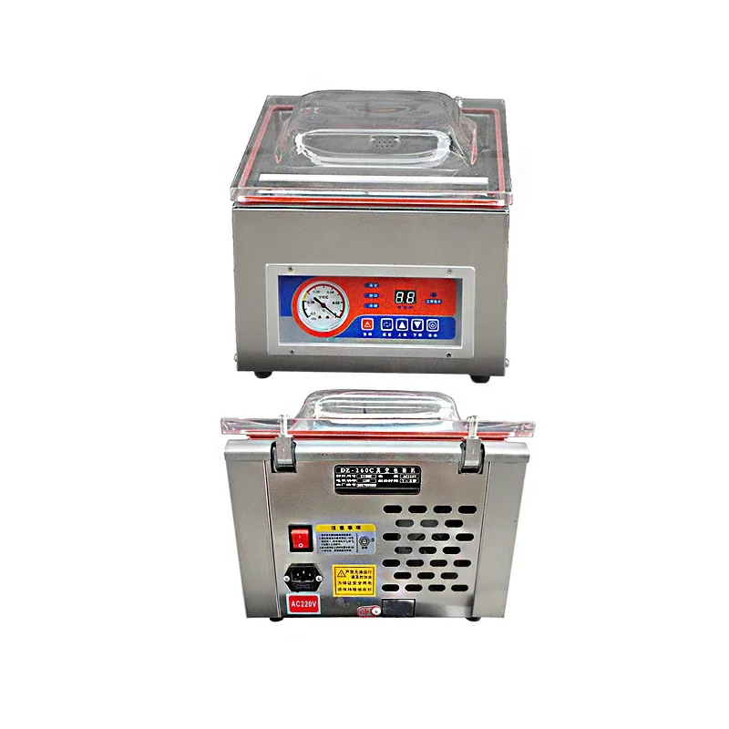 Digital Display Fully Automatic Vacuum Sealing Bag Food Sealing Machine Food Industry Packaging DZ-260C Vacuum 220V/110V