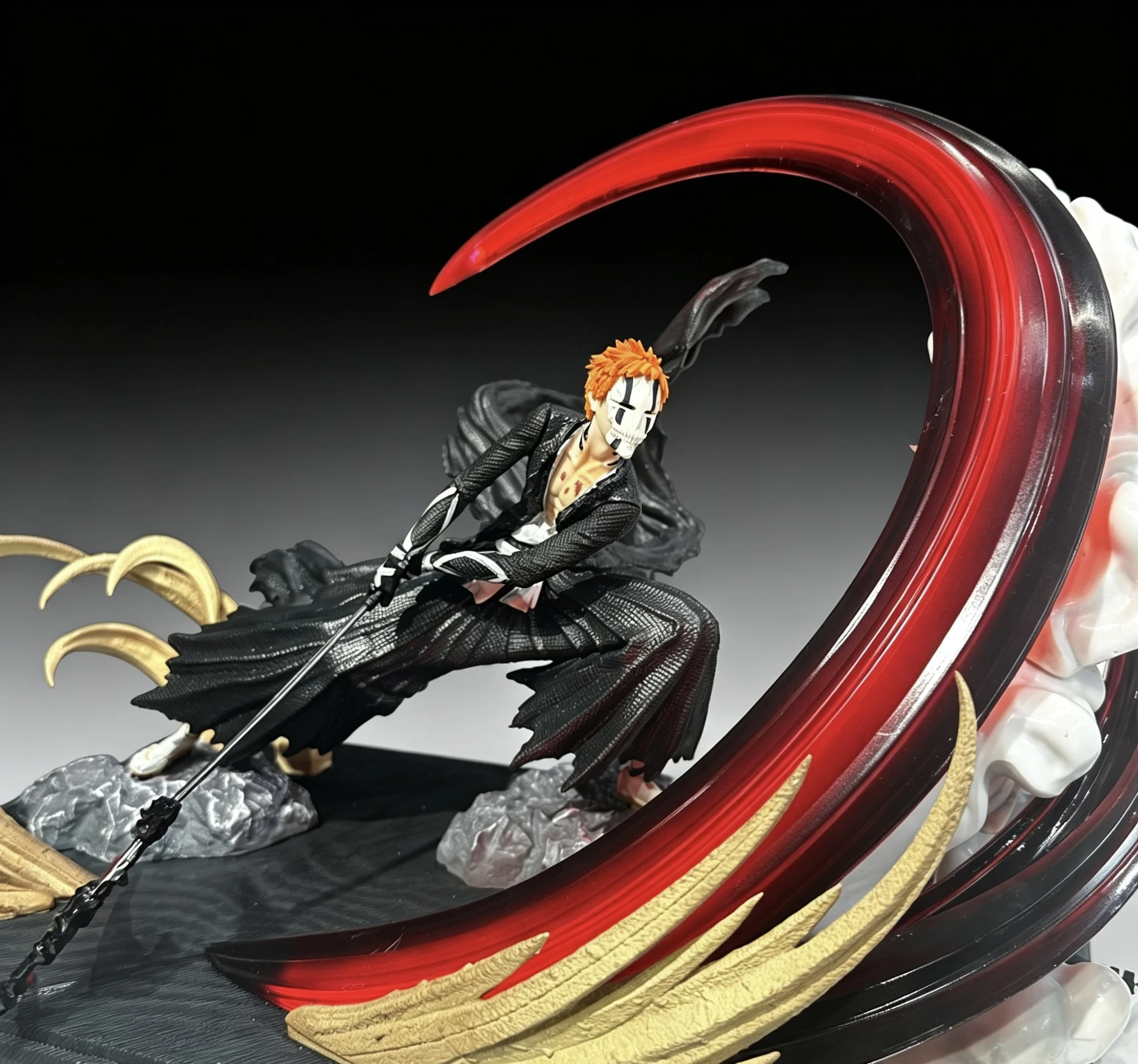 Bleach Series, Actual Display, Leaf Style Ichigo, Ichigo Kurosaki, Getsuga Tensho, Anime GK Figure, Statue & Ornament Model view 4