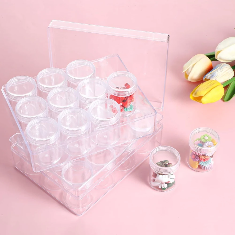 【Fast Delivery】Bead Organizer Transparent Embroidery Bead Storage For DIY Crafts Jewelry Earring