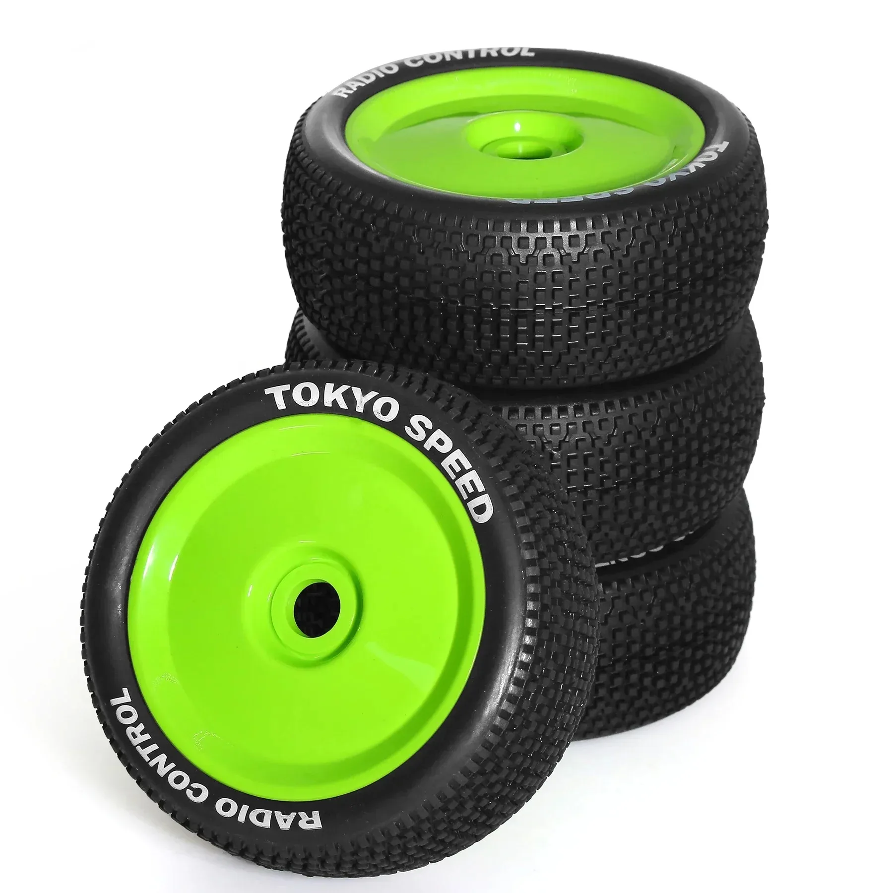 4pcs 110mm 1/8 RC Off-Road Buggy Wheels Tire 17mm Hex for ARRMA Typhon Talion Traxxas Redcat Team Losi Kyosho HPI HSP VRX RC Car view 2