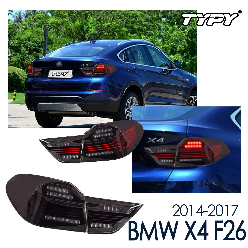 

Автомобильные задние фонари для BMW X4 F26, светодиодные задние фонари в сборе 2014-2017, с последовательным указателем поворота и фонарями заднего хода
