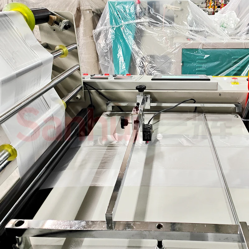 High Speed 280-400 Pcs/mins Automatic Two Lines Plastic Shopping Bag T-shirt Bag Making Machine