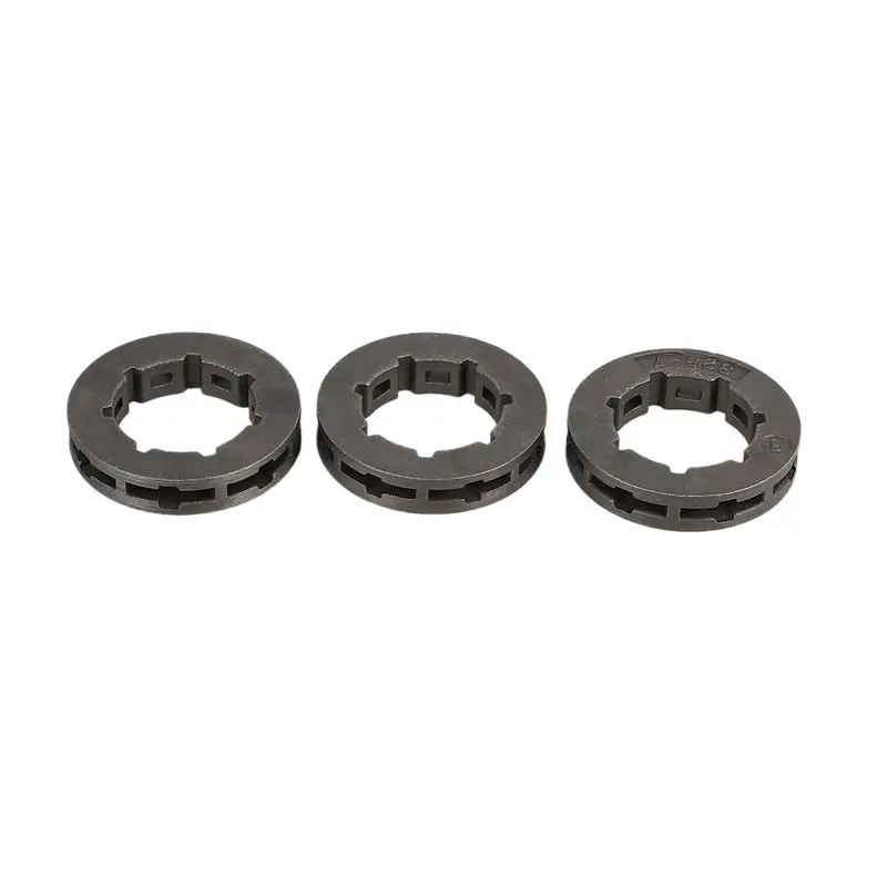 B84B-12Pcs Tool Parts Metal Chainsaw Spare Part Chain Saw Sprocket Rim Power Mate 325-7 For Chainsaw Replacement