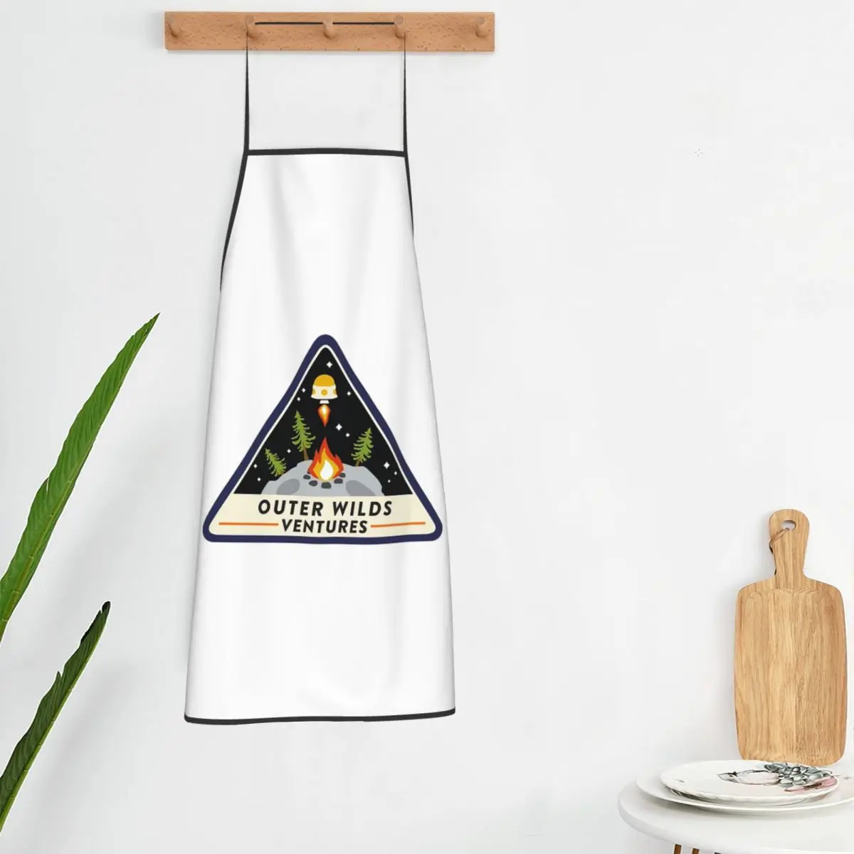 Outer Wilds Ventures Patch Aprons Chef Cooking Tablier Waterproof Bib Kitchen Cleaning Pinafore for Women Men Gardening