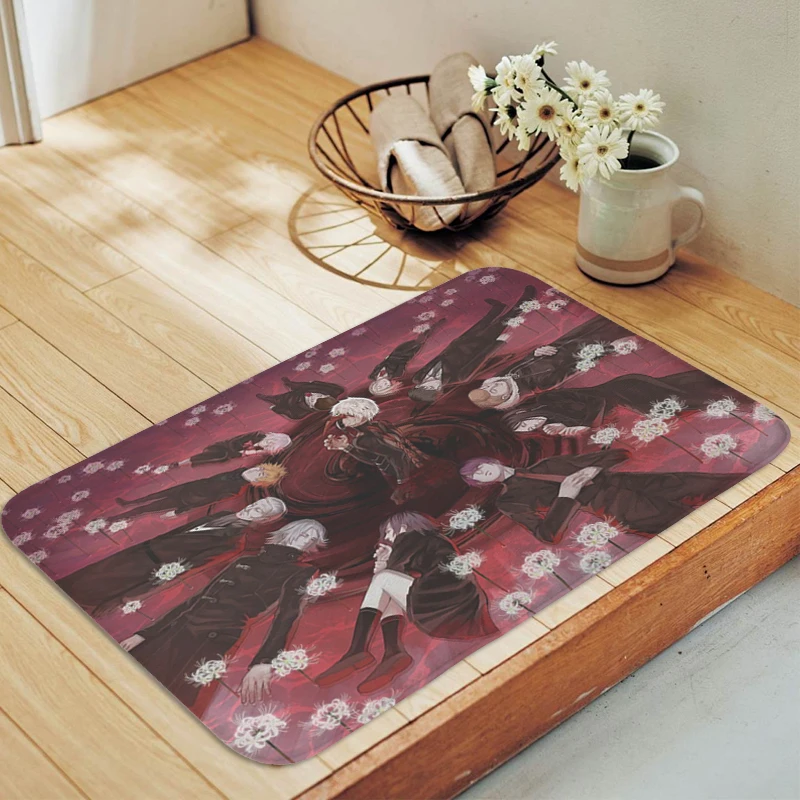 

Anime Bath Mat Slip-resistant Tokyo G-Ghoul Carpet Entrance of House Kitchen Balcony Hallway Bedroom Rug Home Decor Items