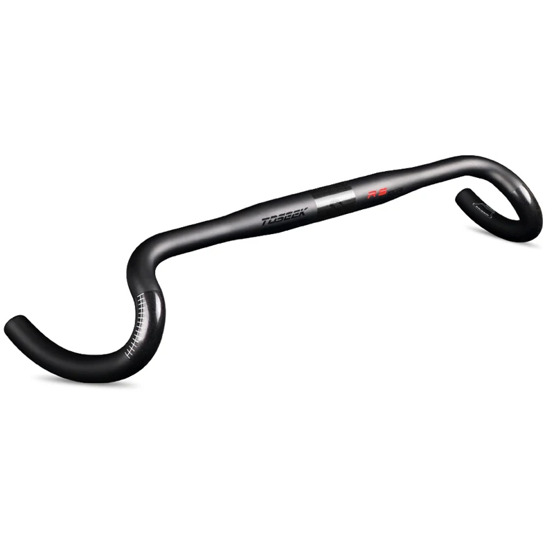 31.8*400/420/440mm Gravel Aero Lightweight Carbon Handlebar Stem For Road Bicycles Disc Brake Black Matte Drop Bar