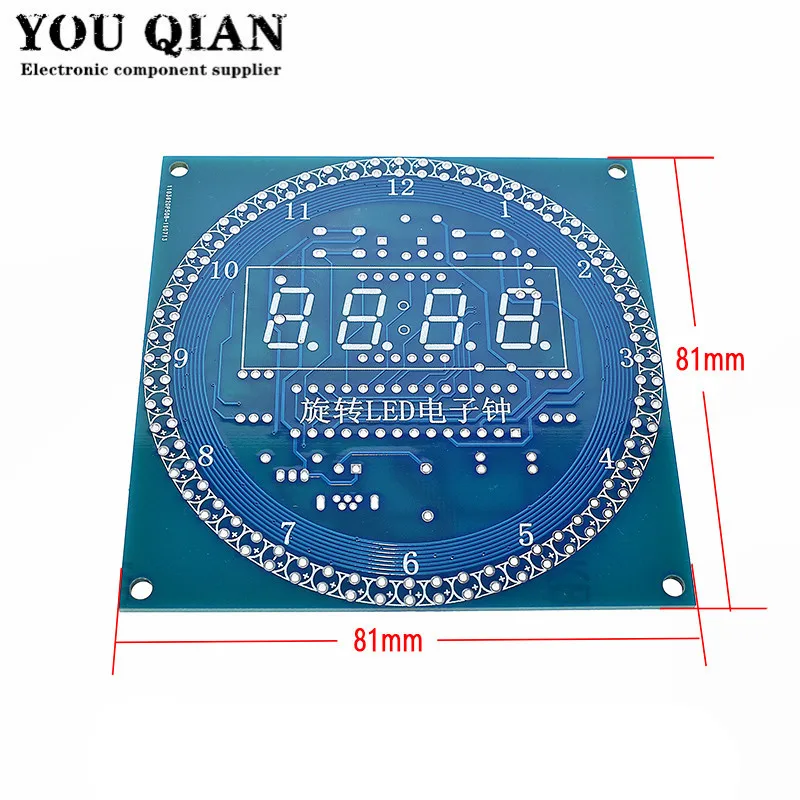 DS1302 Rotating LED Display Alarm Electronic Clock Module DIY KIT LED Temperature Display for arduino