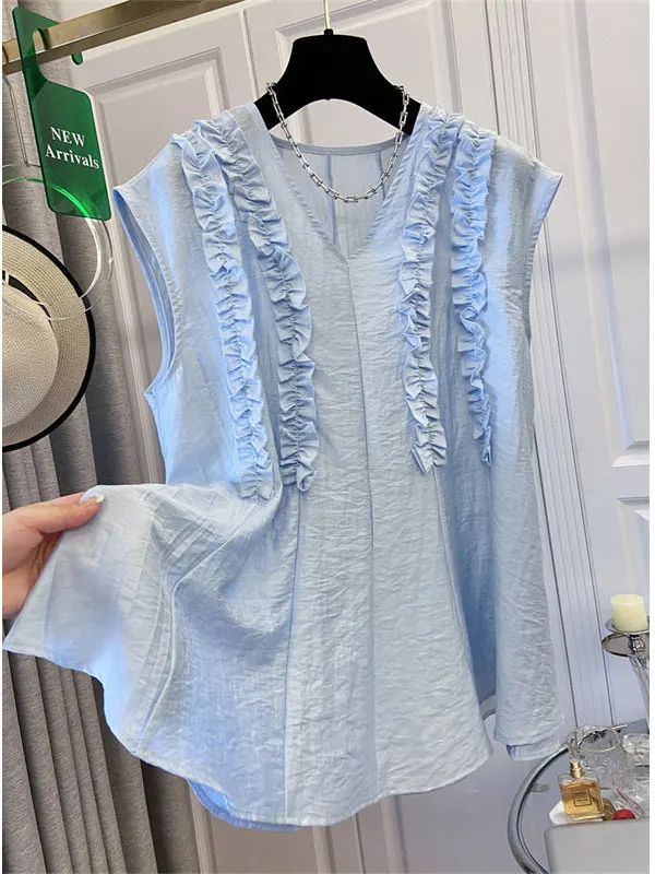 

Новая летняя модная одежда больших размеров для мужчин и женщин: повседневная верхняя одежда с V-образным вырезом и деревянными элементами, удобная и дышащая