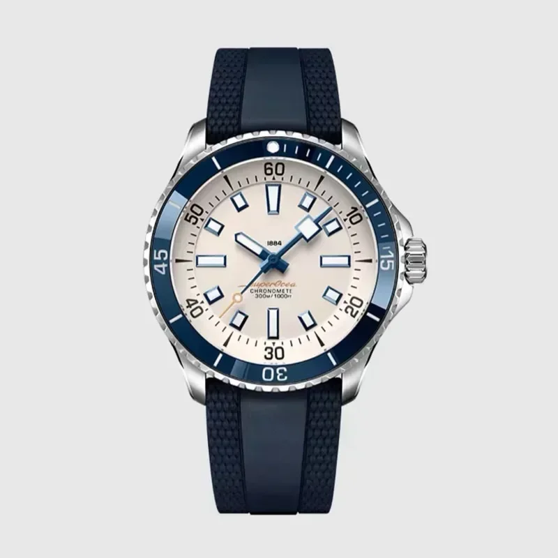 Automatic Mechanical Calendar Unisex Watch Stainless Steel Fully Functional Super Ocean Series