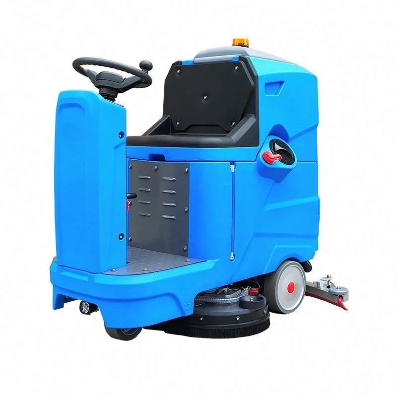 Driving Floor Scrubber Automatic Sweeping Machine  Commercial Cleaning Vehicle