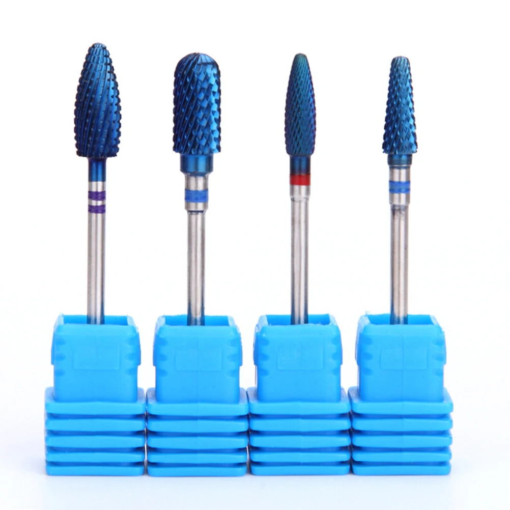 Tungsten Steel Nail Grinding Small Size Round Shape Nail Drill Bit for Nail Reshape Nail Art Accessories Nail Art Supplies