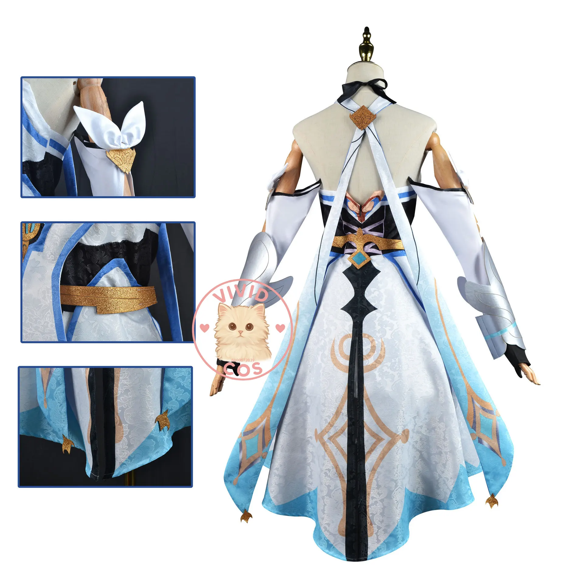 Genshin Impact Traveler Lumine MiHoYo - Designed Cosplay Costume Full Women's Clothing Set Anime-style Games Two-dimensional