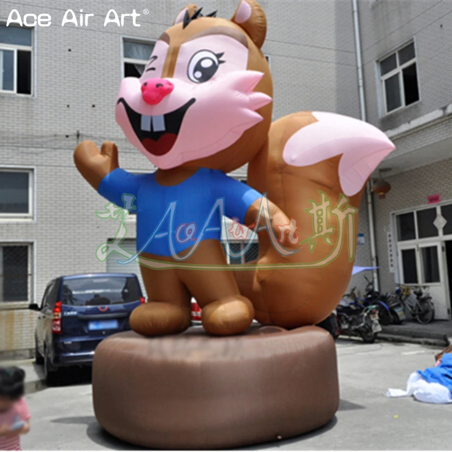 

2022 Free Express Inflatable Squirrel Animal Ballon Model With Base For Outdoor Advertising Event Party Made By Ace Air Art