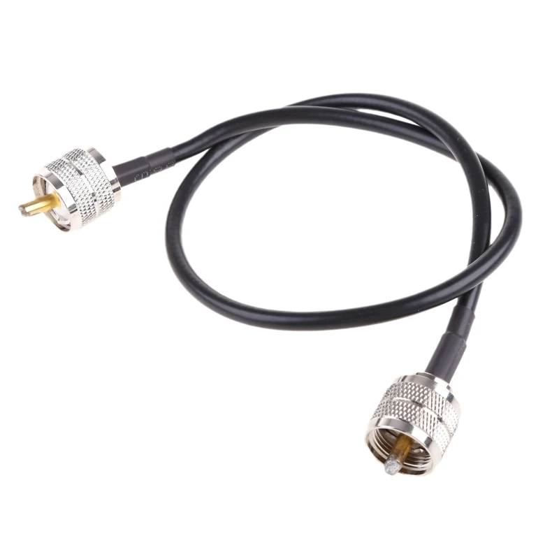 Cable coaxial PL259 (UHF) macho a macho para radio CB, analizador antena, medidor SWR